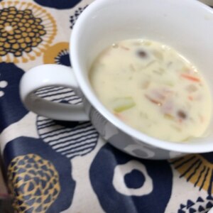 簡単 まろやかな旨味の豆乳キャベツスープ